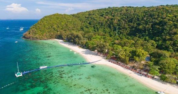 Coral Island + Sunset on a Sailing Catamaran