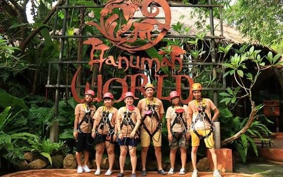 Zipline in Phuket. HANUMAN WORLD Rope Park